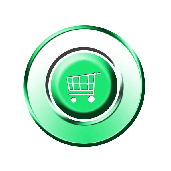 Online Shop Button Graphic Illustration — Stock Photo, Image