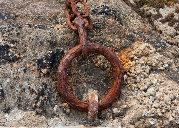 Rusty Metal Pipe Chain — Stock Photo, Image