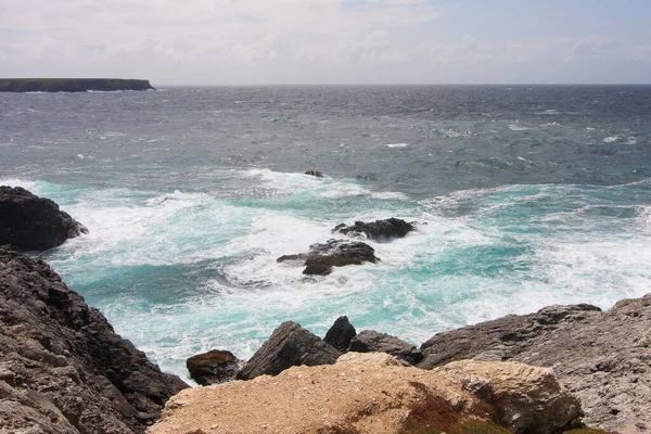 Vista Sulla Costa Del Mar Mediterraneo Nel Nord Israele — Foto Stock