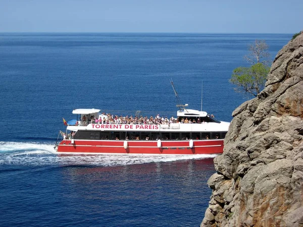 Excursión Barco Con Turistas — Foto de Stock
