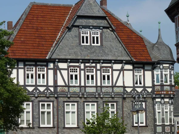 Σπίτι Μισή Ξυλεία Στο Goslar — Φωτογραφία Αρχείου