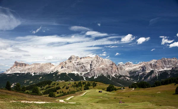 Vue Sentier Haute Altitude Sur Piz Ila Kreuzkofel — Photo