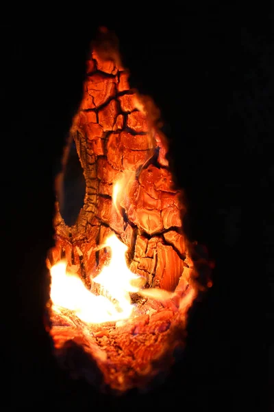 Tűz Éjszakában — Stock Fotó