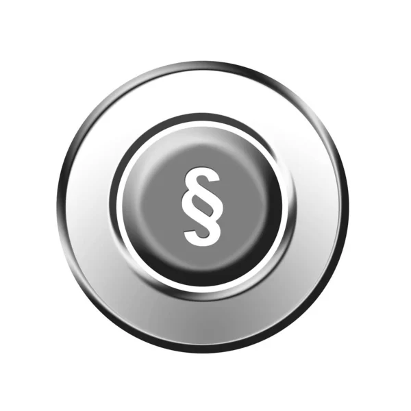 Paragraph Button Sign Symbol — Stock Photo, Image