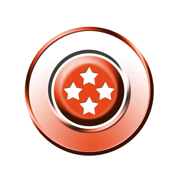 Graphic Star Sign Button — Stock Photo, Image