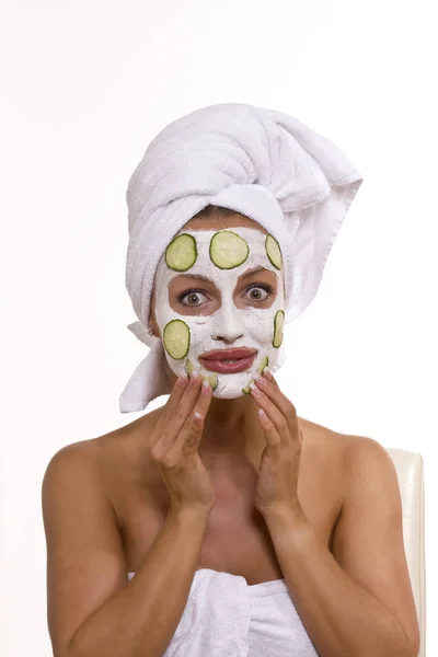 Woman Face Mask 140910 — Stock Photo, Image