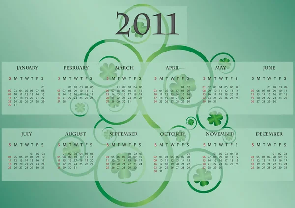 Calendário 2016 Com Imagem Ano 2018 — Fotografia de Stock
