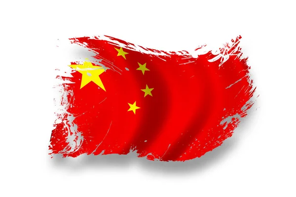 Bandeira China Bandeira País — Fotografia de Stock