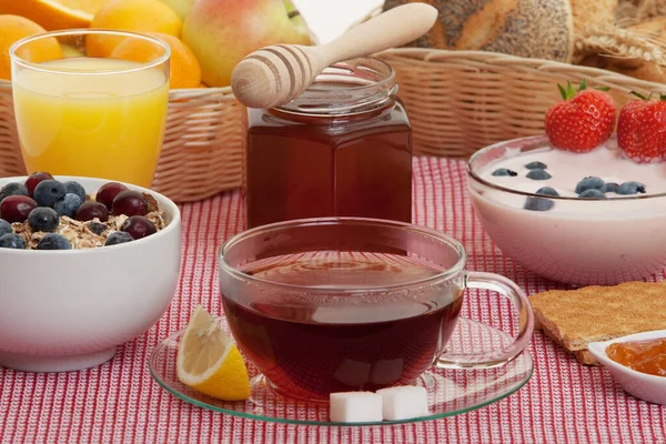 Läcker Lätt Näringsrik Frukost — Stockfoto