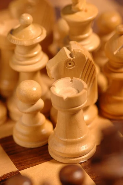 Šachová Partie Šachmat — Stock fotografie