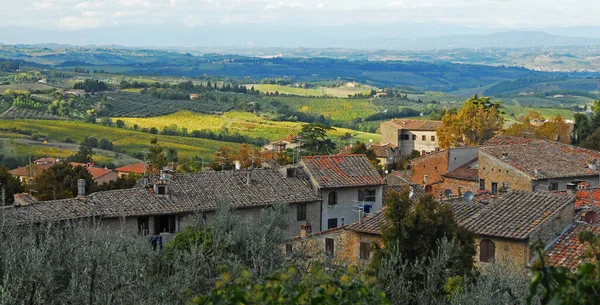 San Gimignano Είναι Μια Ιταλική Πόλη Λόφο Στην Τοσκάνη — Φωτογραφία Αρχείου