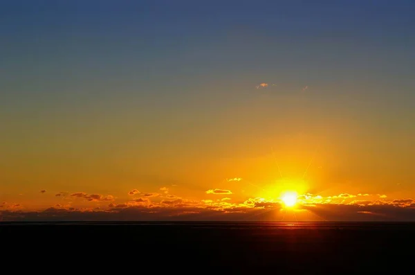 Sonnenntergang Westerhever Watt — Stock Photo, Image