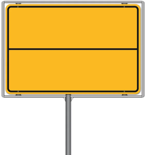 Vector Illustration Blank Road Sign — Stock Photo, Image