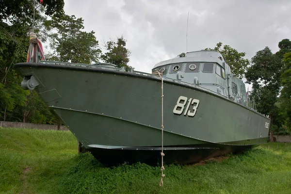 Este Barco Policía Fue Lavado Interior Tailandia Khao Lak 2004 —  Fotos de Stock