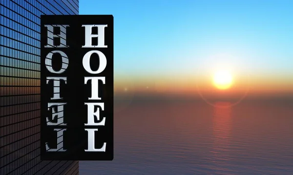 Sunset Hotel Elhelyezkedés — Stock Fotó