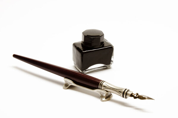 Escribir Pluma Tinta — Foto de Stock