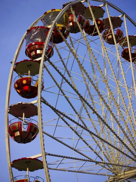 Carrousel Roue Ferris Géant Parc Attractions — Photo