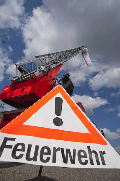 Concept Construction Avec Panneau Signalisation — Photo