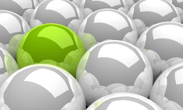 Balls Green White — стоковое фото