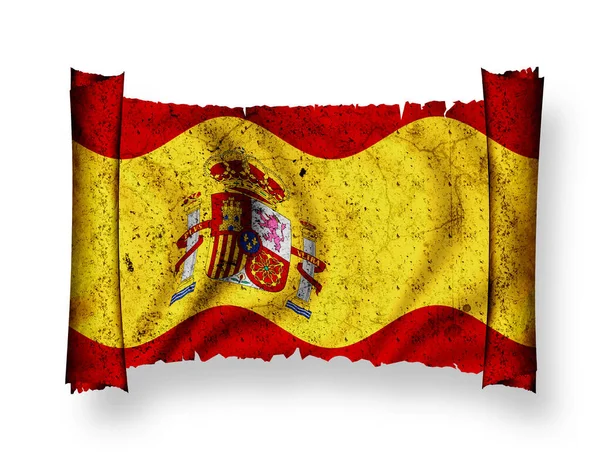 Bandeira Espanha Bandeira País — Fotografia de Stock