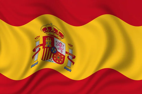 Vlag Van Spanje Landvlag — Stockfoto