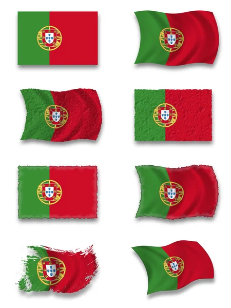 葡萄牙国旗 葡萄牙国旗 — 图库照片
