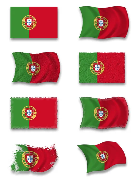 Bandeira Portugal Bandeira País — Fotografia de Stock