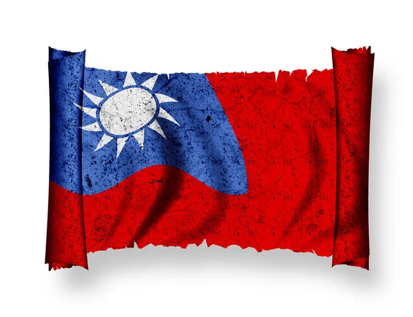 Vlag Van Taiwan Landvlag — Stockfoto