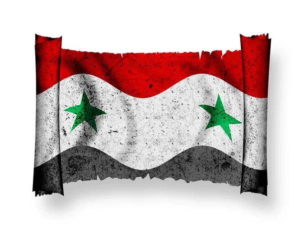 Syrská Vlajka Vlajka Země — Stock fotografie