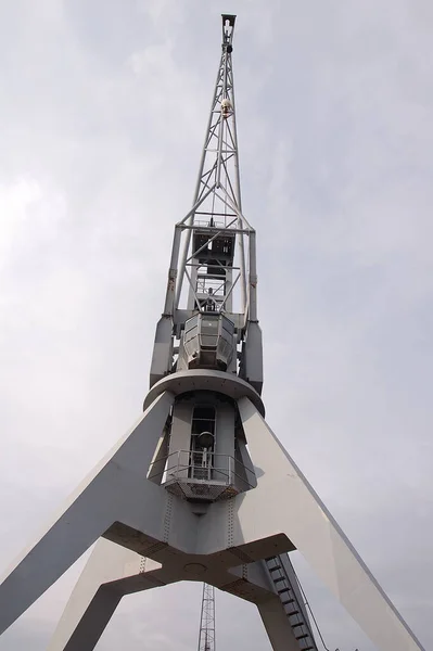 Kraan Toren Van Een Schip — Stockfoto