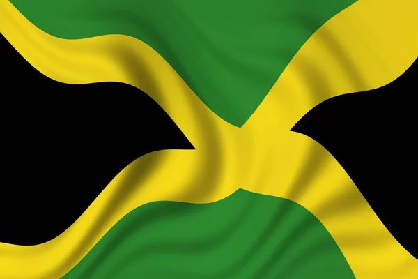 Прапор Ямайки Прапор Країни — стокове фото