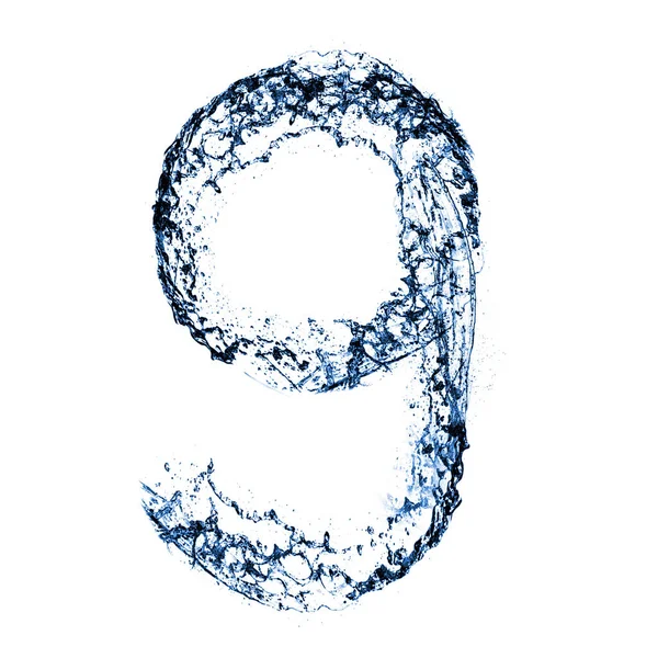 水滴で作られた文字F — ストック写真