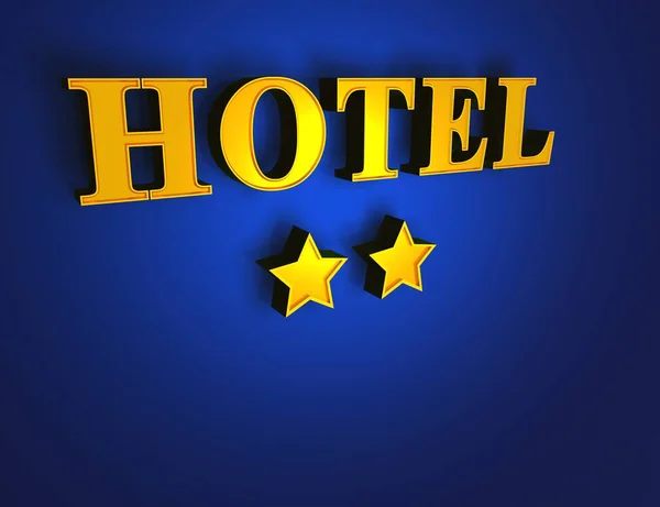 Hotel Gold Blue Sterren — Stockfoto