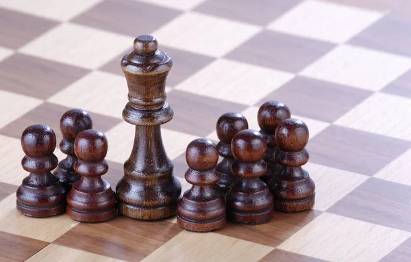 チェスボードゲーム チェックメイト — ストック写真