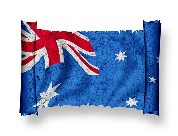 Bandeira Austrália Bandeira País — Fotografia de Stock