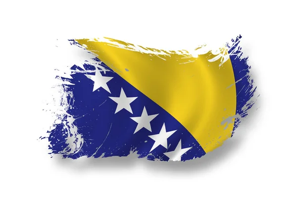 Bandiera Della Bosnia Erzegovina Bandiera Nazionale — Foto Stock