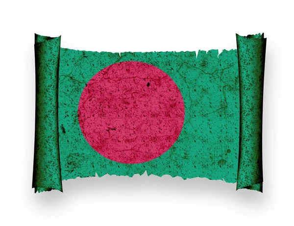 Bangladéšská Vlajka Vlajka Země — Stock fotografie