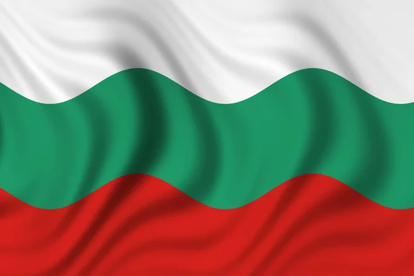 Bulgária Lobogója Országlobogó — Stock Fotó