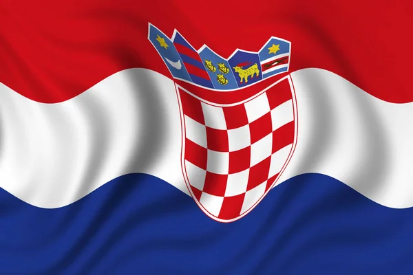 Drapeau Croatie Drapeau Pays — Photo