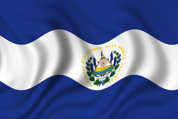 Bandiera Salvador Bandiera Nazionale — Foto Stock