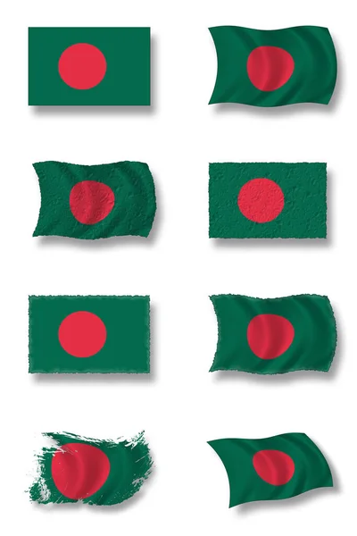Drapelul Bangladeshului Steagul Țării — Fotografie, imagine de stoc