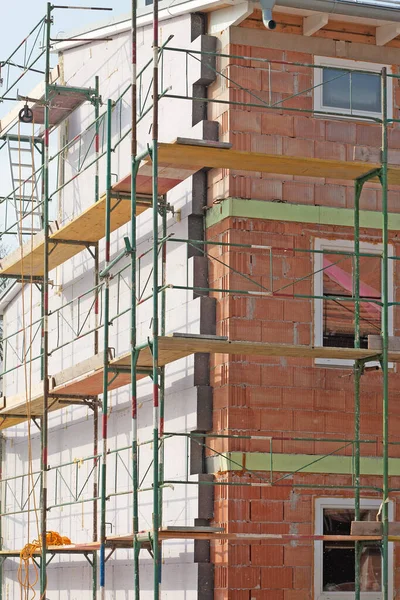 Wärmedämmung Material Für Die Anwendung Der Fassade Schalenbau — Stockfoto