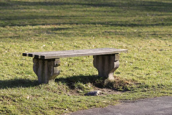 Park Bench Close — Stock Photo, Image