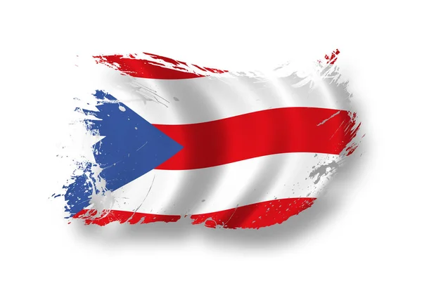 Flaga Portoryko Flaga Kraju — Zdjęcie stockowe