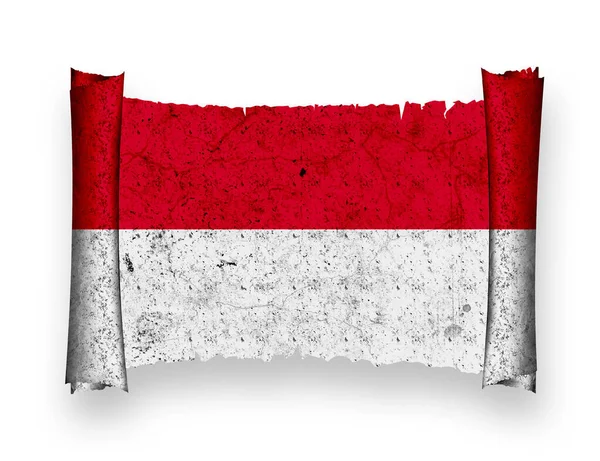 Flaga Indonezji Flaga Kraju — Zdjęcie stockowe