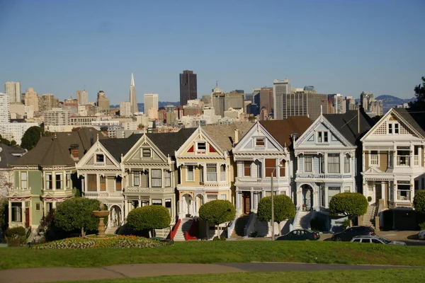 Victorian Houses Sac Francisco — Stock Photo, Image