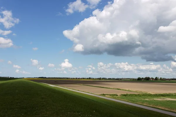 Widok Pole Kraju Belarus — Zdjęcie stockowe