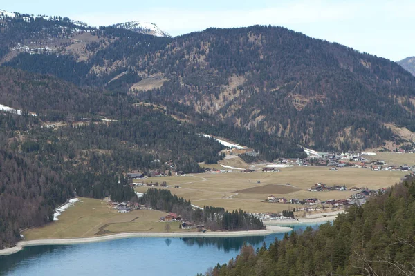 Erstaunliche Natur Auf Alpen Berge Hintergrund — Stockfoto