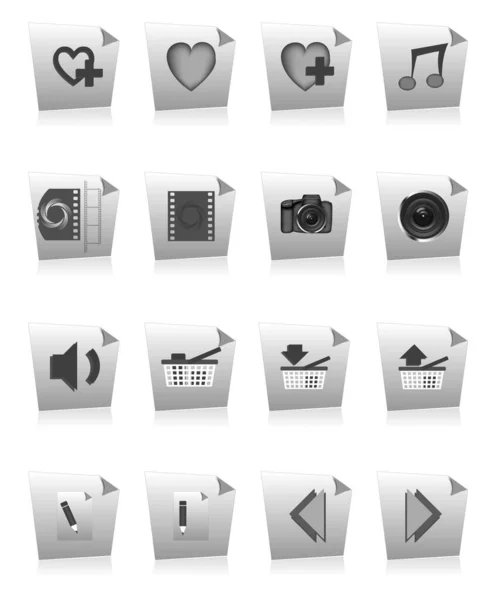 Graphic Web Icons Menu Icons — Stock Photo, Image