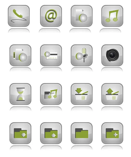 Grafische Web Symbole Menü Symbole — Stockfoto